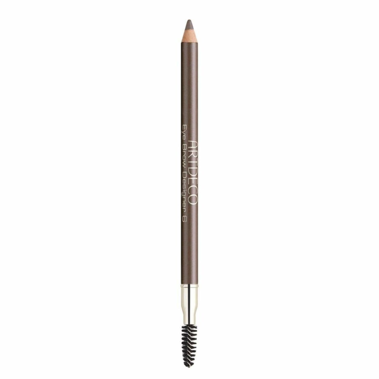 Artdeco Eye Brow Designer. Bruine wenkbrauwpotlood met borstel. Opschrift: Eye Brow Designer 6.