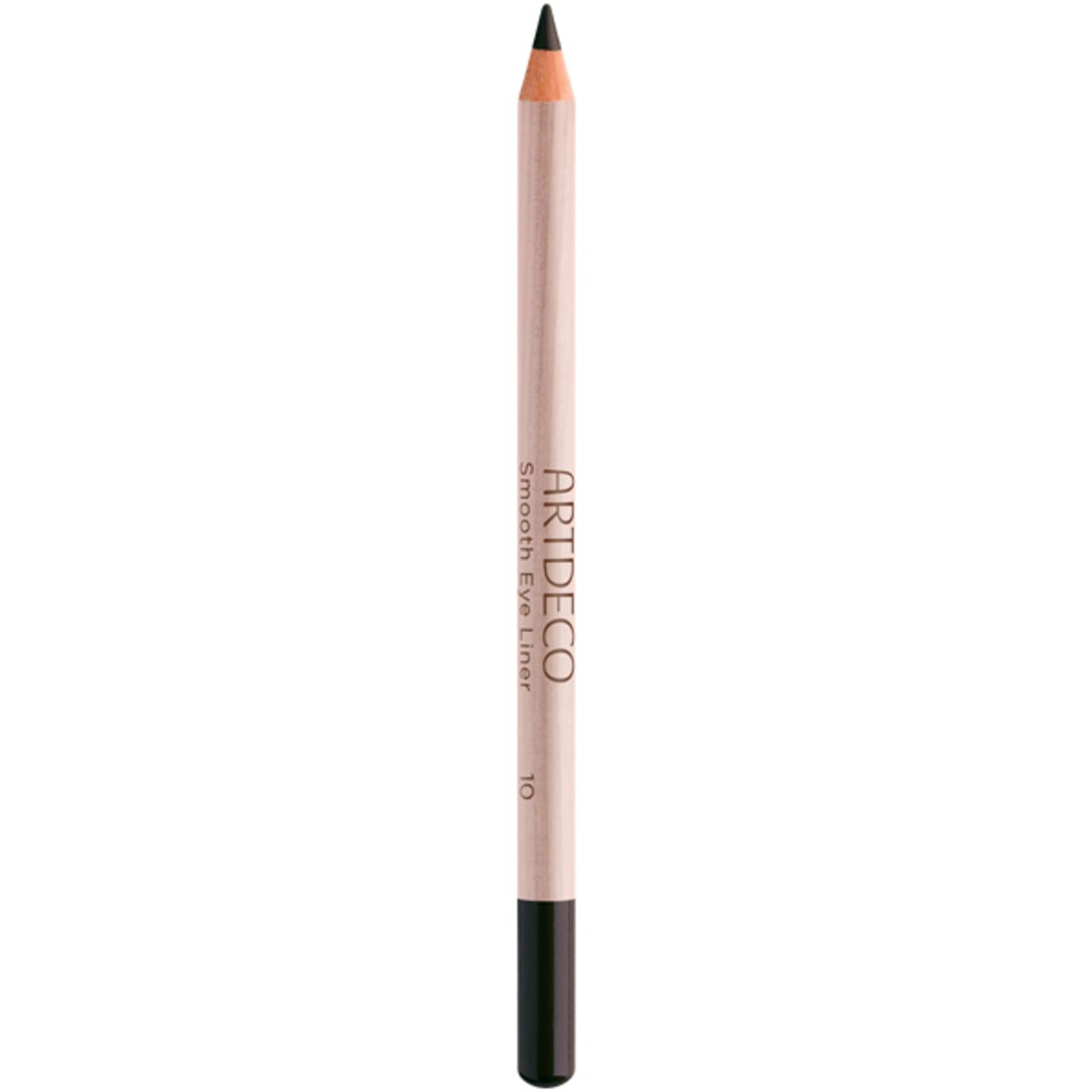 Artdeco Smooth Eye Liner, potlood met zwarte punt en lichte houten schacht. Opschrift "ARTDECO Smooth Eye Liner 10".