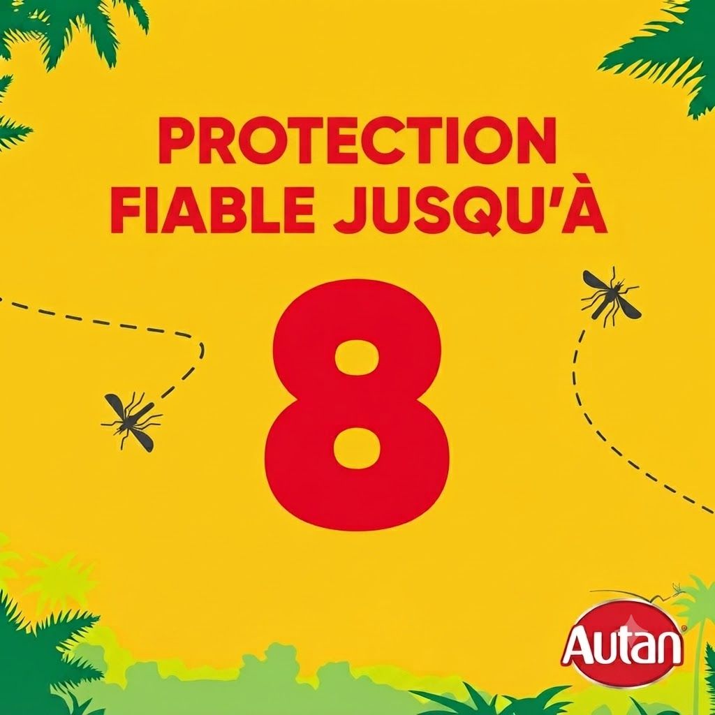 Autan: Protection fiable jusqu'à 8 heures. Moustiques en vol en zigzag.
