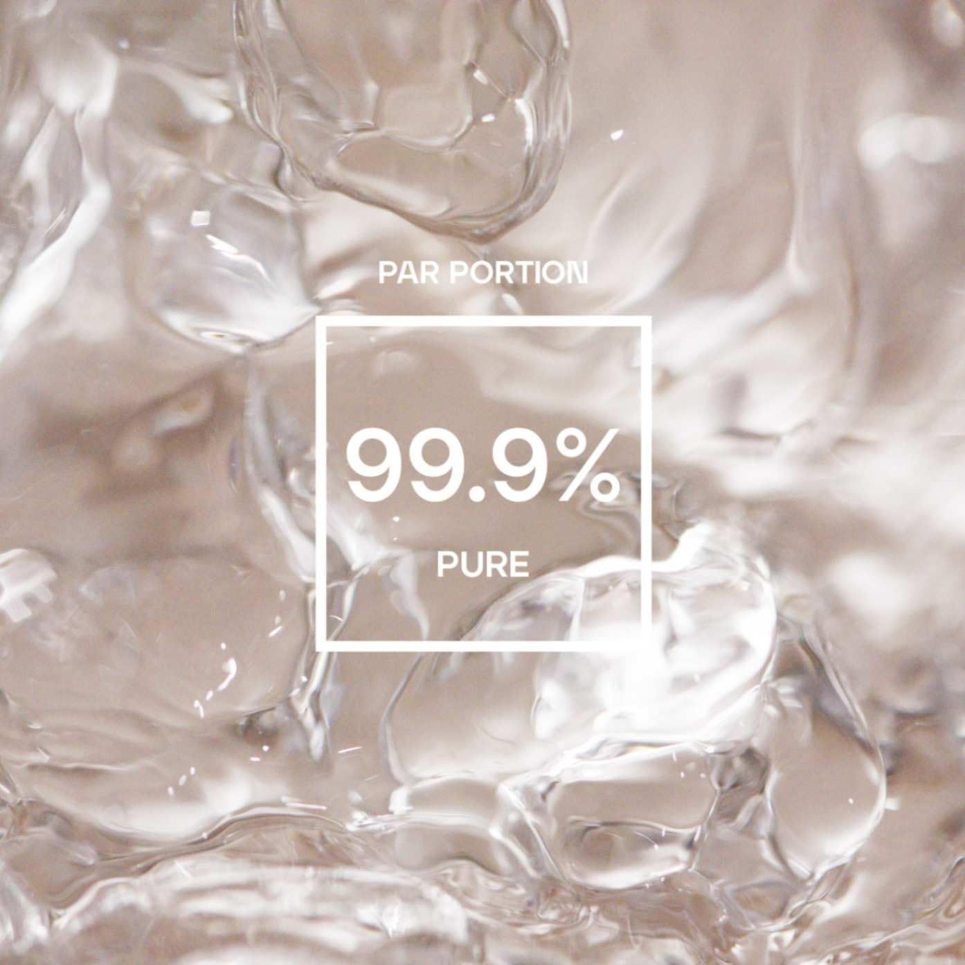 Texture d'eau pure à 99,9% avec des bulles.