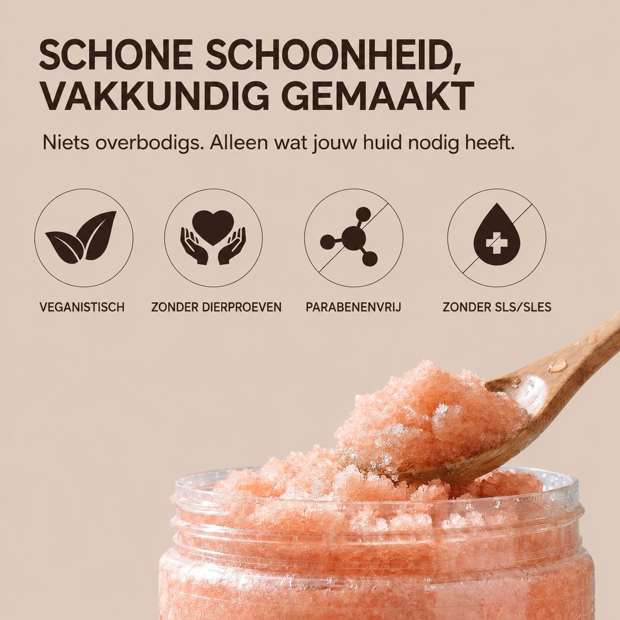 Schone schoonheid, vakkundig gemaakt. PraNaturals scrub.