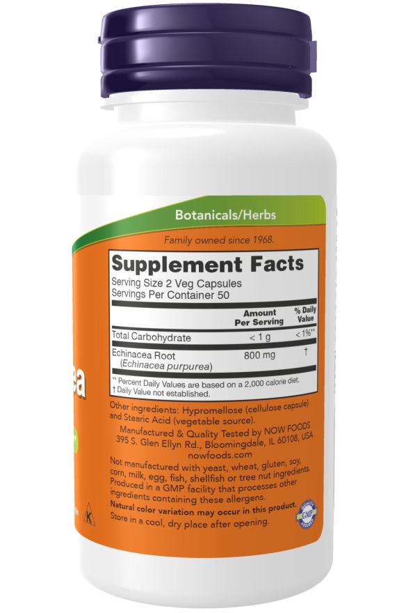 Dos du flacon avec étiquette orange. Contient les informations nutritionnelles et les ingrédients.