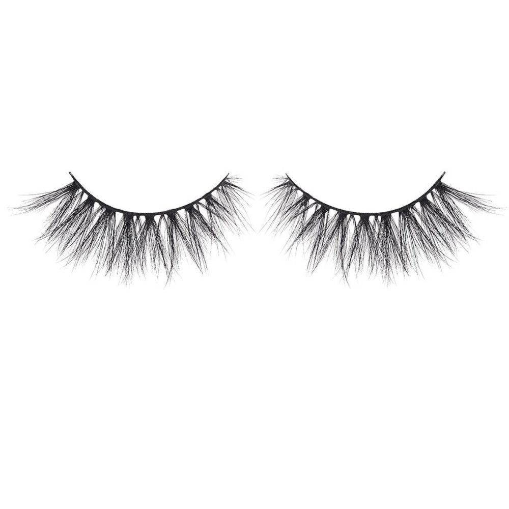 Faux cils Essence. Cils noirs avec poils fins. Forme incurvée.