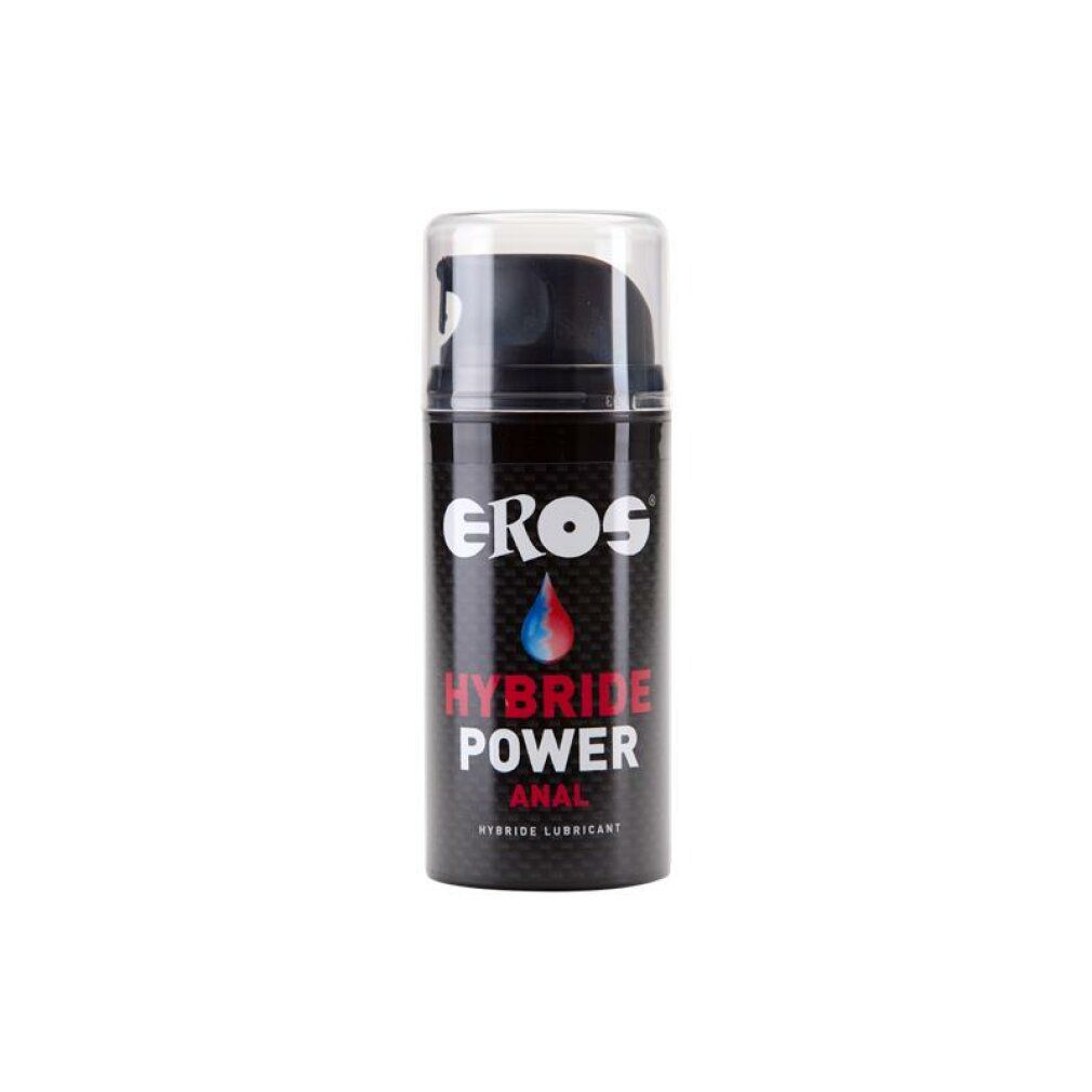 Flacon de gel lubrifiant Eros Power Hybrid Anal avec pompe.