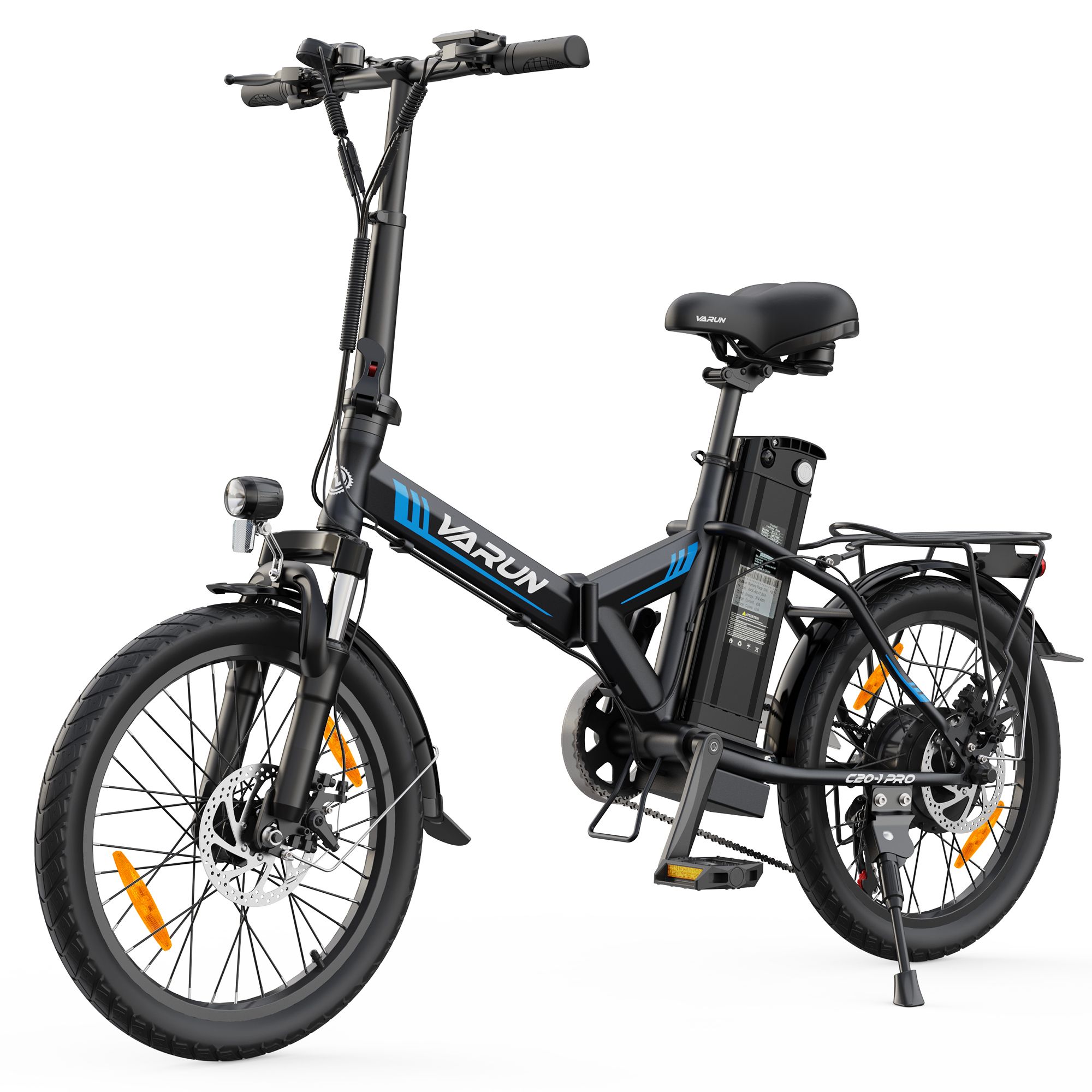 VARUN C20-1 PRO Vélo électrique pliant, 48 V 13 Ah