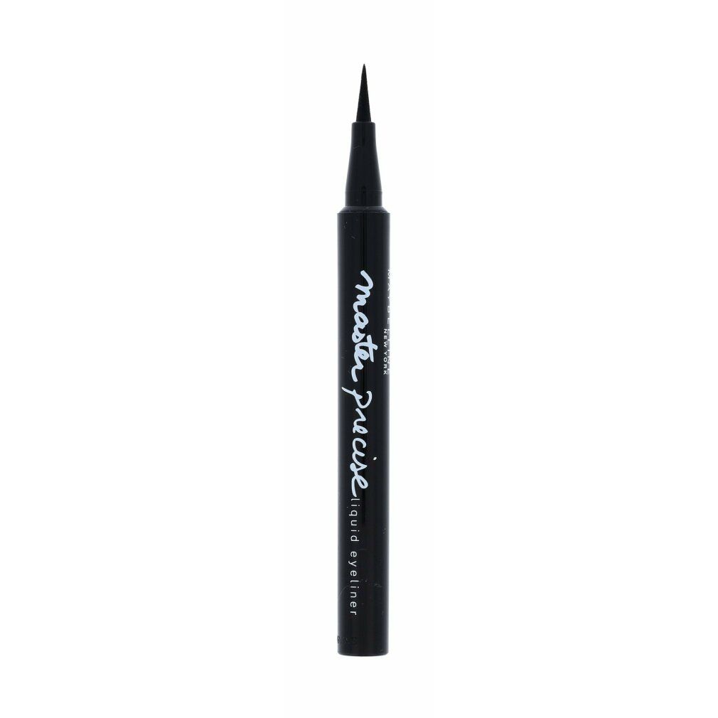 Eyeliner noir à pointe fine. Inscription: Master Precise Liquid Eyeliner.