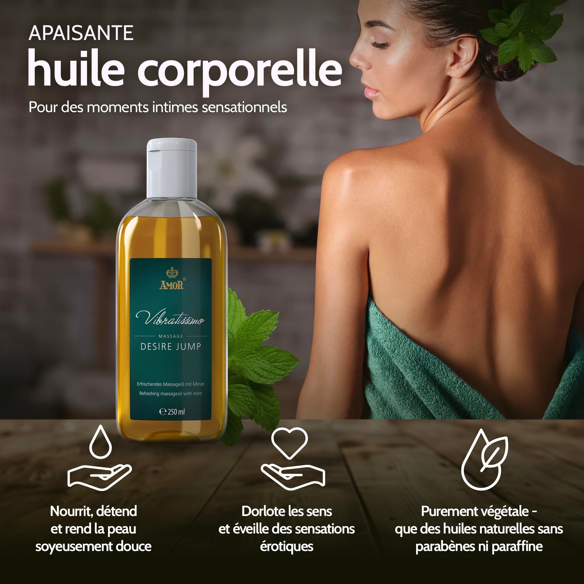 Vibratissimo Huile de Massage Desire Jump