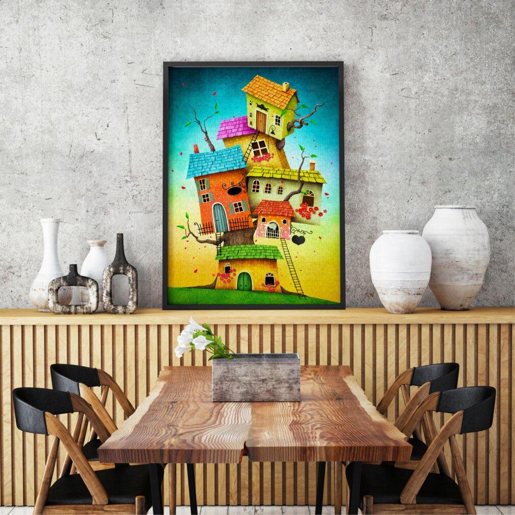 enjoy Puzzle Fairy Houses 1000 pièces