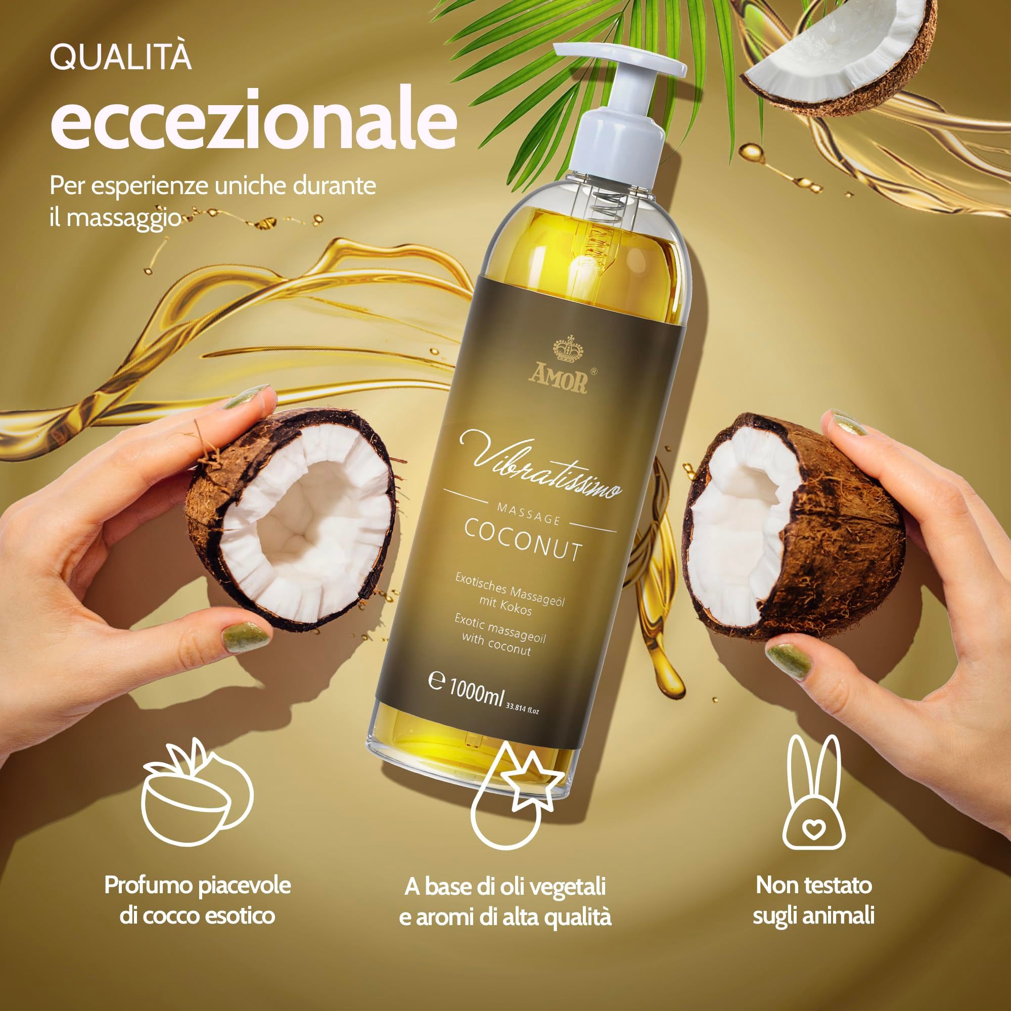 Vibratissimo Huile de Massage Coconut
