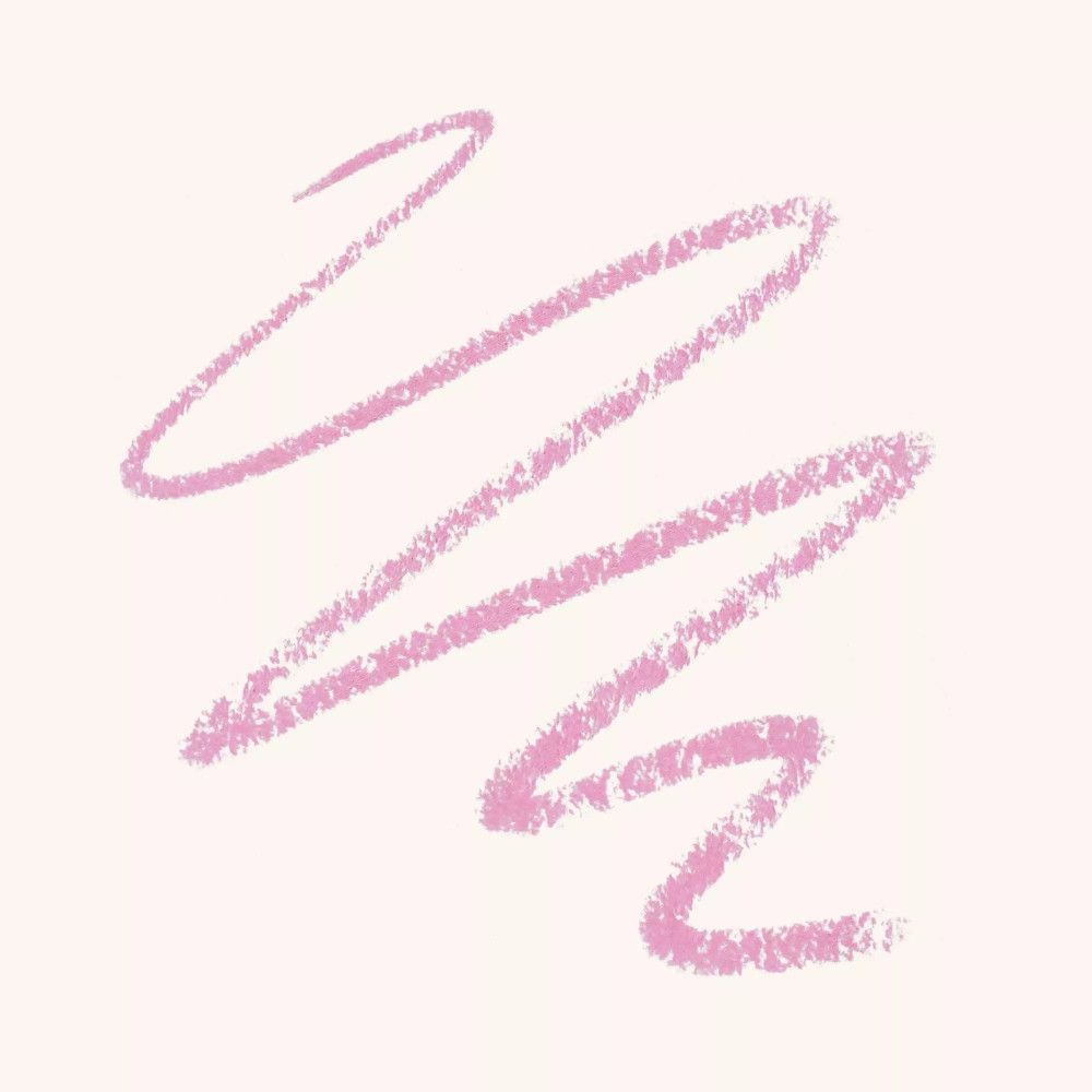 Trait rose sur fond clair. Ligne dessinée.