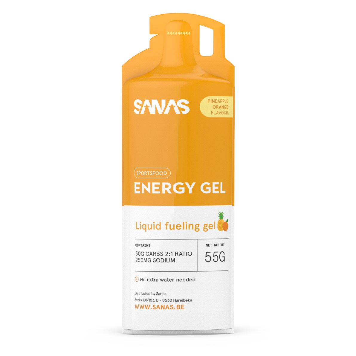 Sanas Energy gel Pineapple-Orange