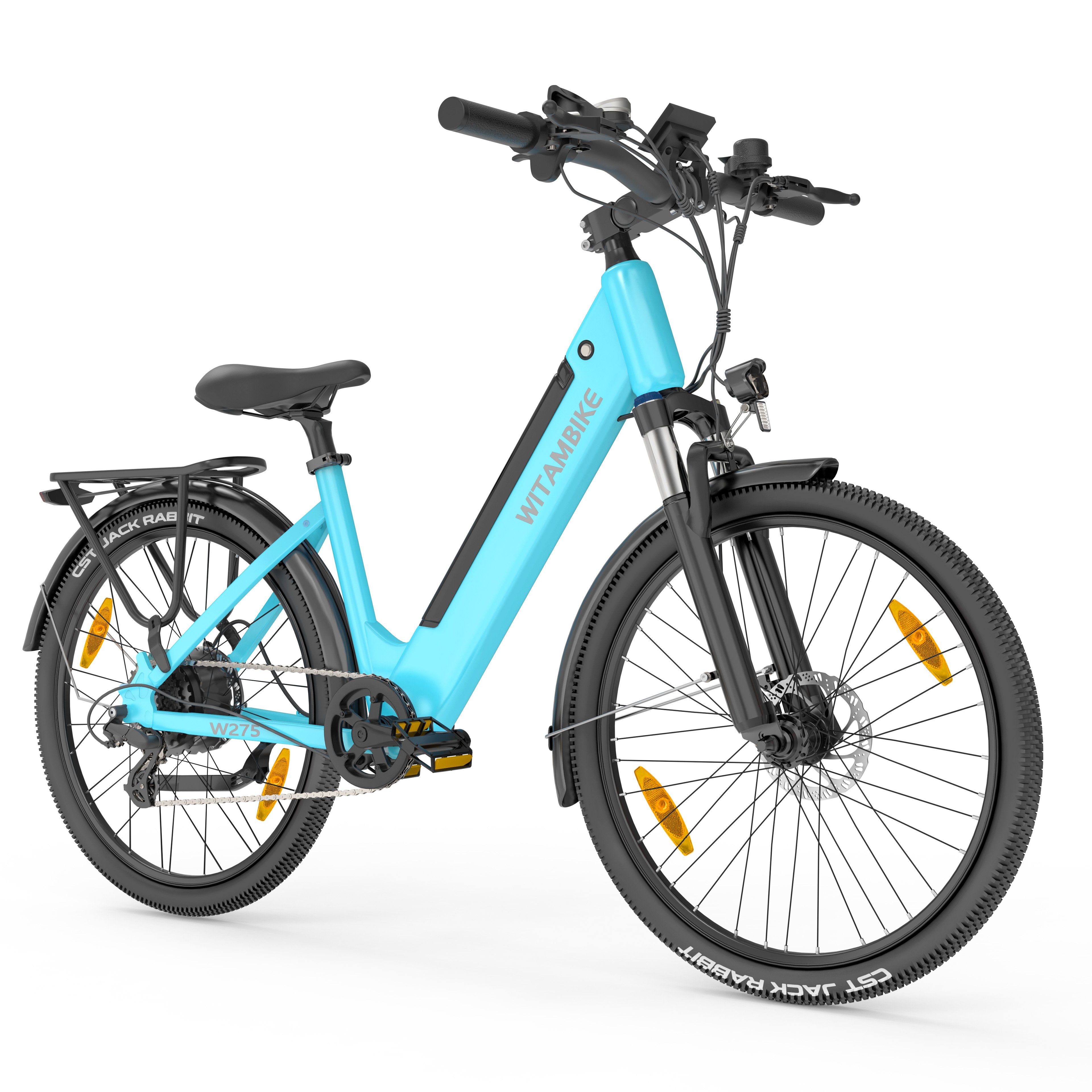 WITAMBIKE W275 Elektrische forenzenfiets, 36V 13AH 27,5" x 2.10 banden