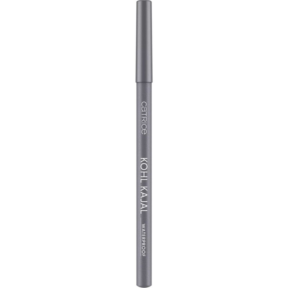 Crayon khôl gris avec capuchon. Inscription : Catrice, Kohl Kajal, Waterproof.