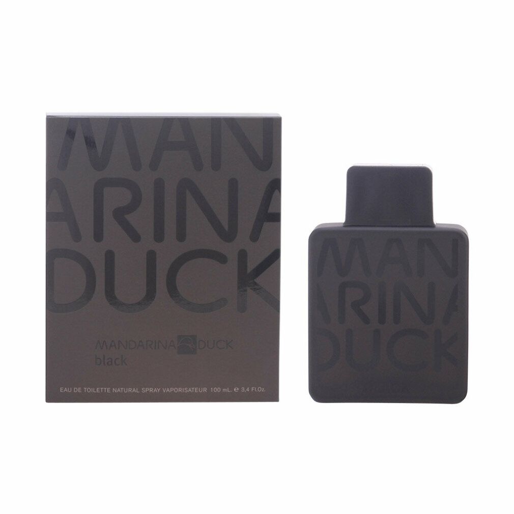 Set Mandarina Duck Black Eau de Toilette avec flacon et boîte.