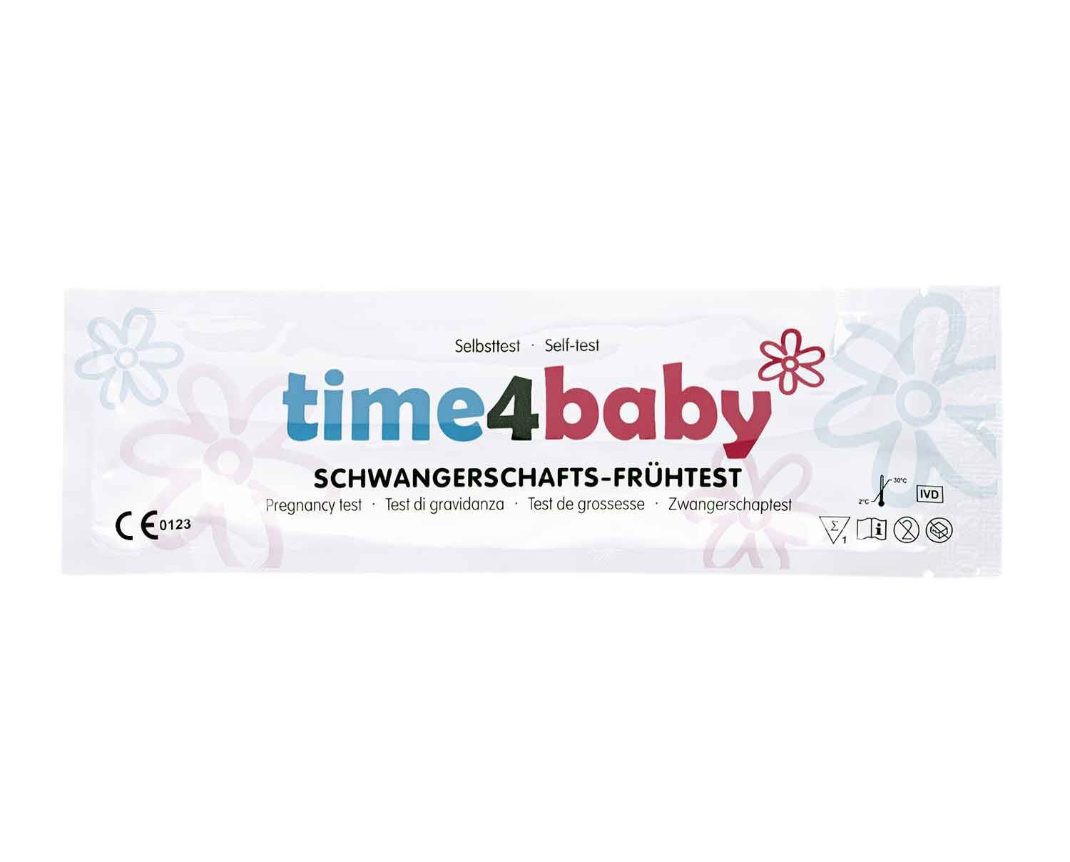 time4baby test de grossesse précoce très sensible 10 miu/ml