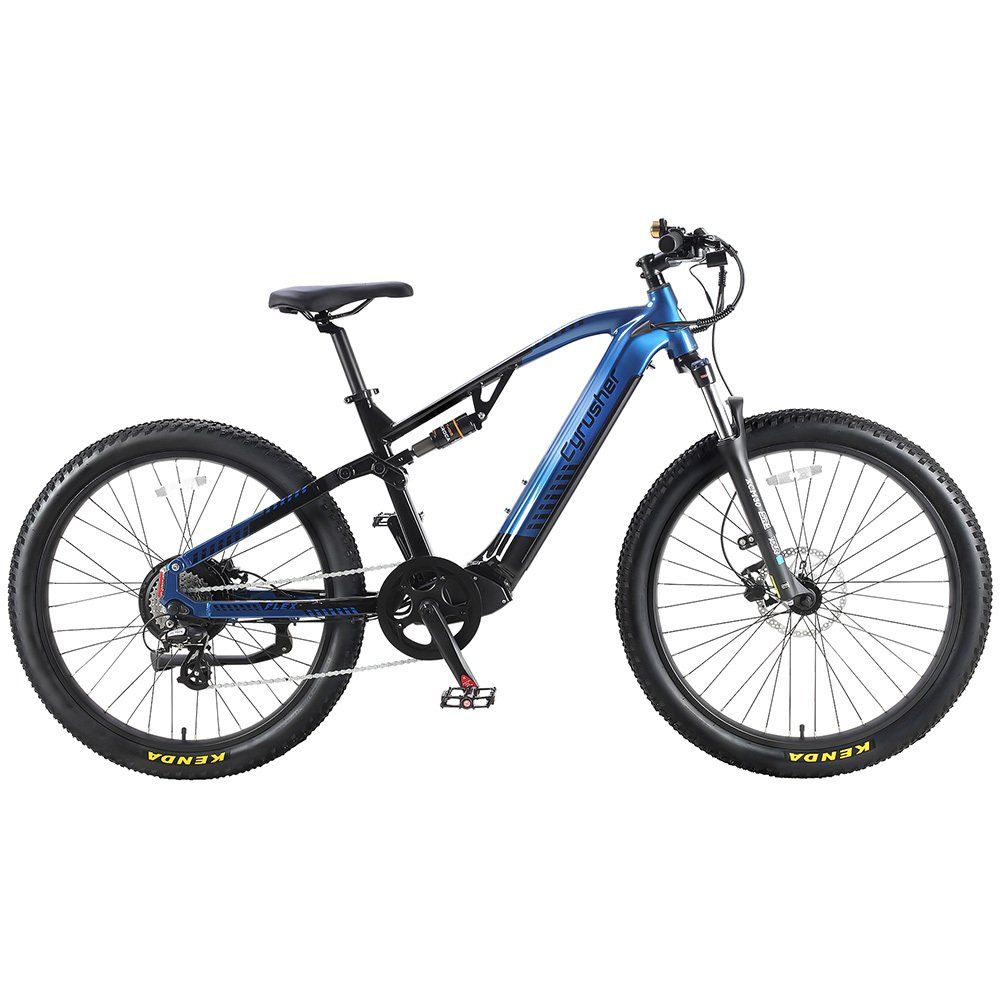 Cyrusher Flex Vélo électrique tout suspendu, 48 V 15 Ah