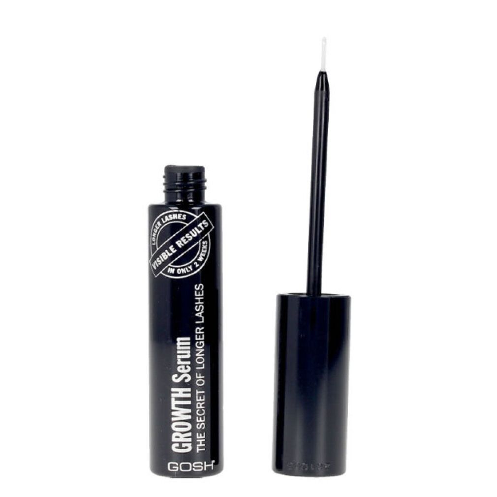 Flacon Gosh Growth Serum avec applicateur. Flacon noir avec texte blanc.