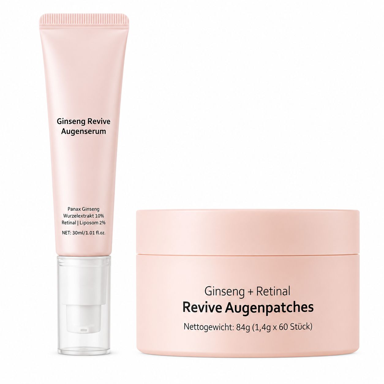 SUMMISHI Soin Coréen Ginseng + Rétinal Crème Contour des Yeux & Patchs Yeux