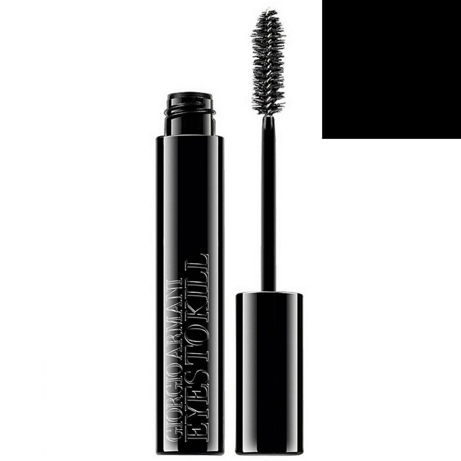 Tube de mascara noir avec brosse. Giorgio Armani Eyes To Kill.