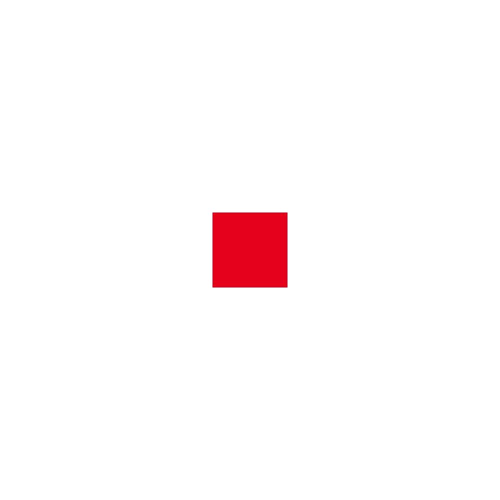 Een rood vierkant op een witte achtergrond.