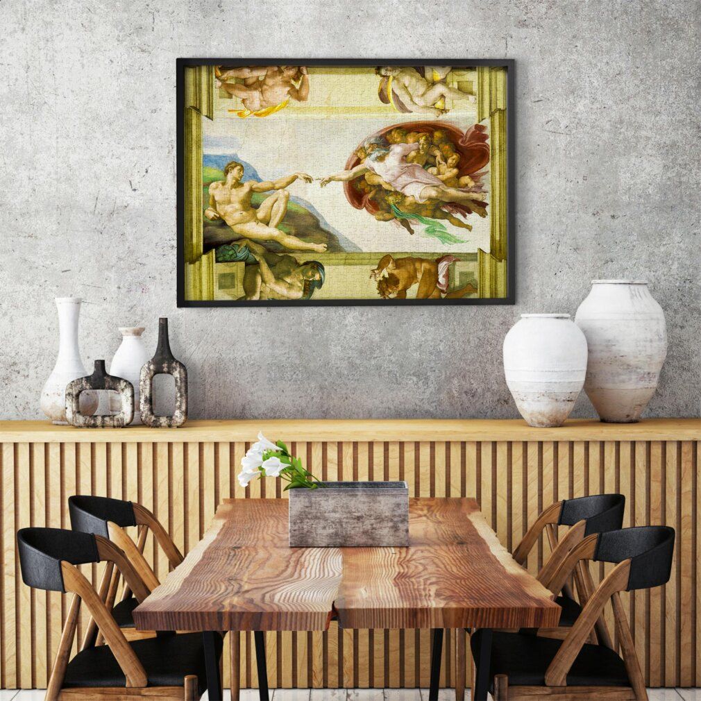 enjoy Puzzel Michelangelo Buonarroti: Creatie van Adam 1000 stuks