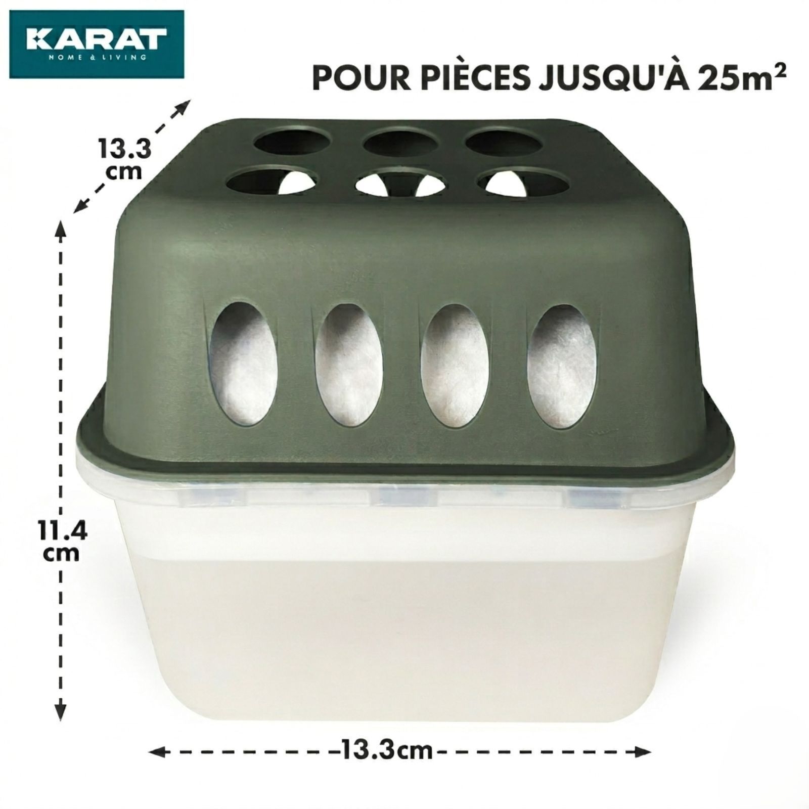 KARAT Déshumidificateur Hava - Déshumidificateur à granulés Vert