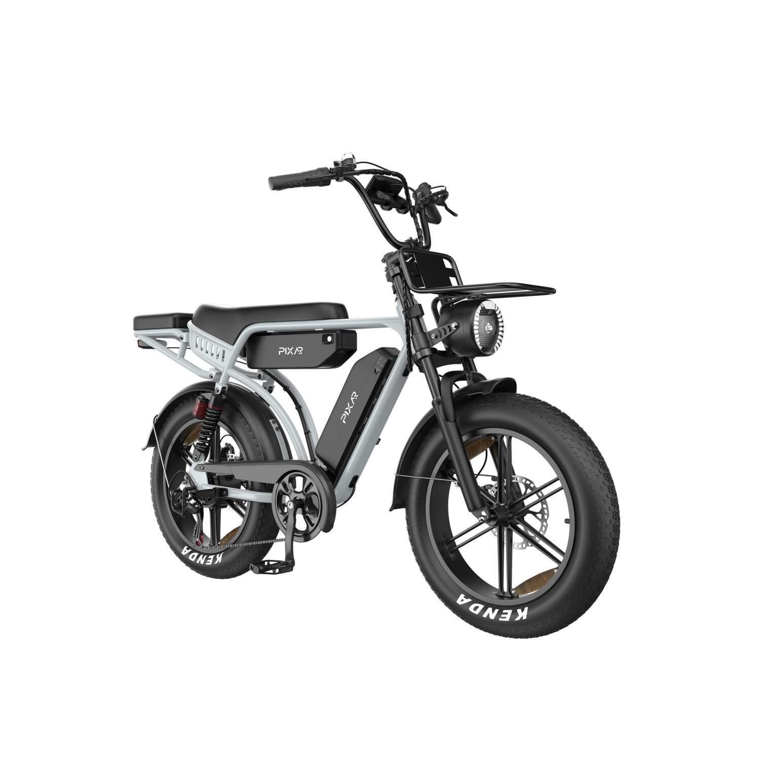 PIXAR M9 Vélo électrique tout suspendu avec double batterie 48 V 35 Ah