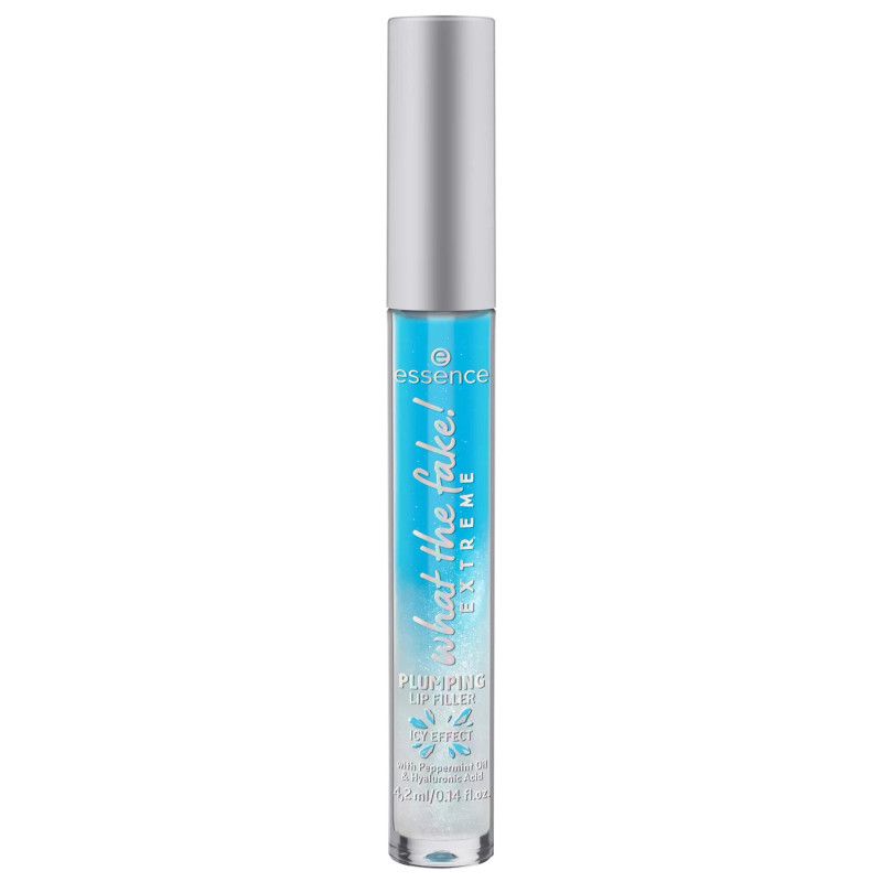 Essence What The Fake! Extreme Plumping Lip Filler in doorzichtige verpakking met zilveren dop.