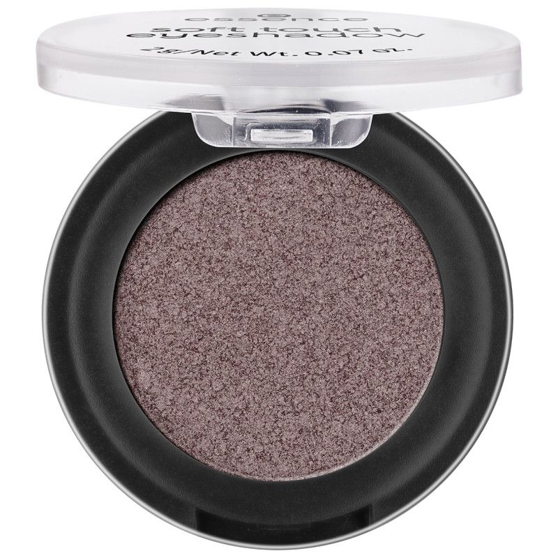 Essence Soft Touch oogschaduw, taupe, in ronde verpakking.
