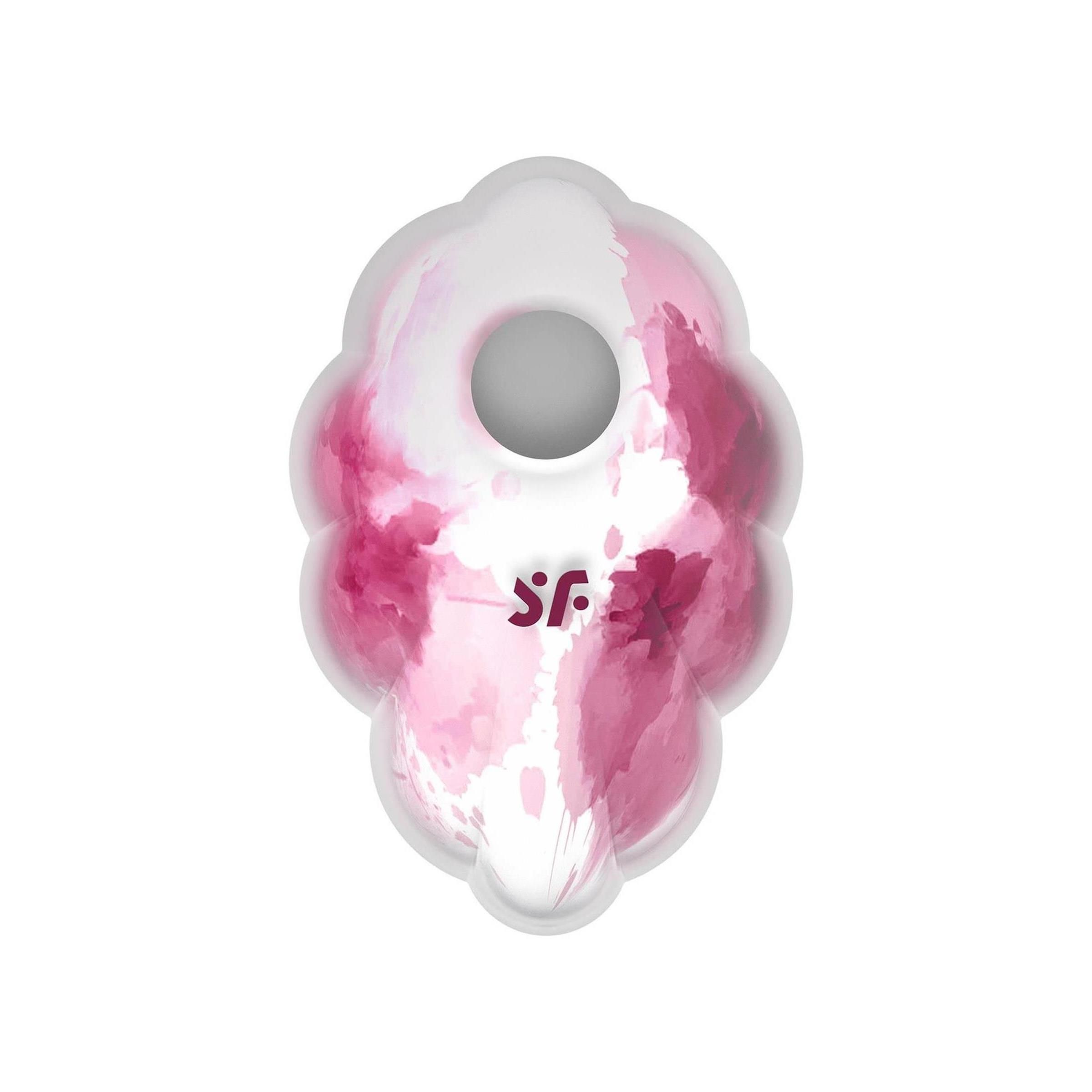 Appareil blanc et rose. Avec logo.