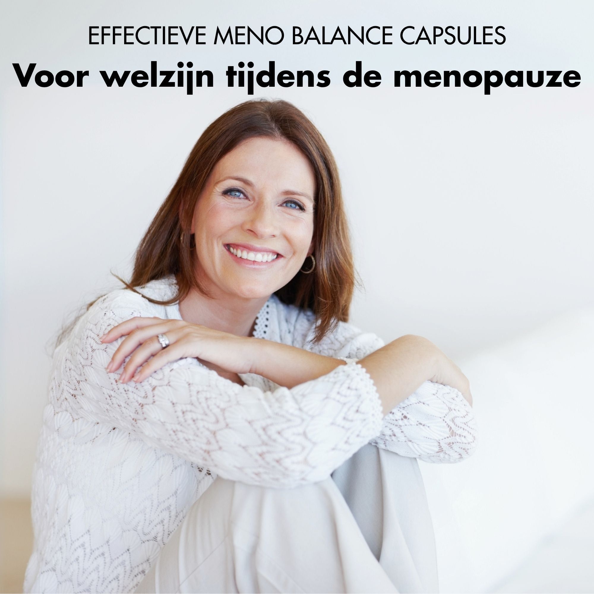 Fles XTRA FUEL Meno Balance capsules. Tekst: 180 veganistische capsules, met yamswortel & rode klaver. Ingrediënten opgesomd.