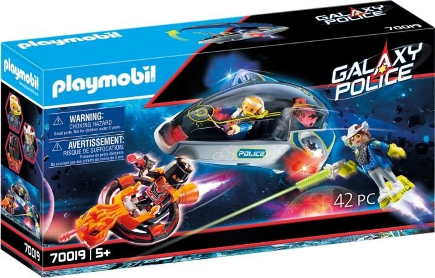 Playmobil City Action Galaxy Police Planeur - 70019