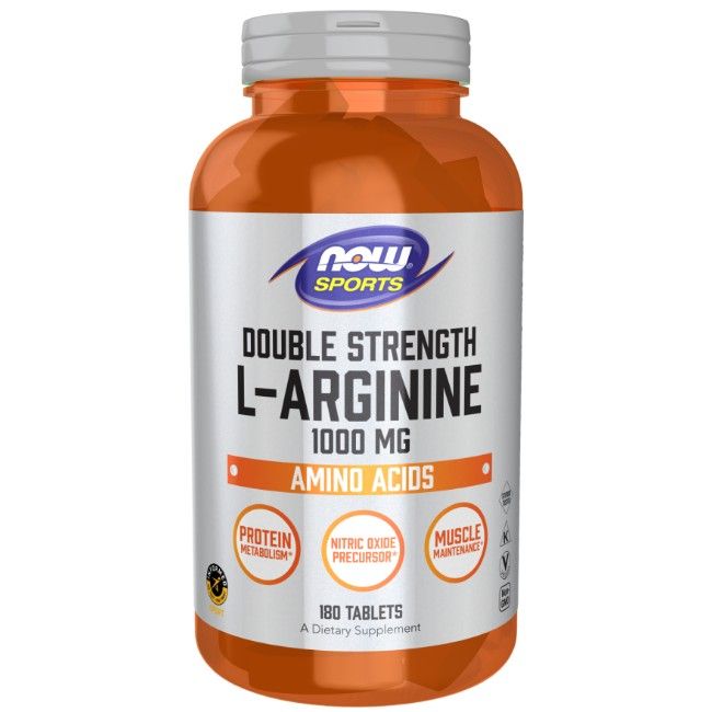 Now Foods L-arginine dubbele sterkte 1000 mg