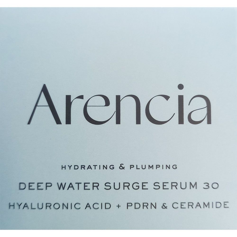 Arencia Deep Water Surge Serum 30 met Hyaluronzuur, PDRN & Ceramide. Hydraterend & opvullend.
