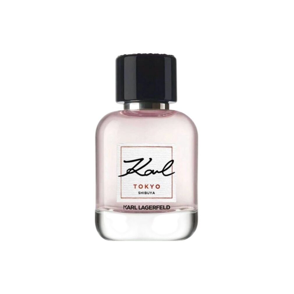 Flacon Karl Lagerfeld Karl Tokyo Shibuya Eau de Parfum avec bouchon noir.