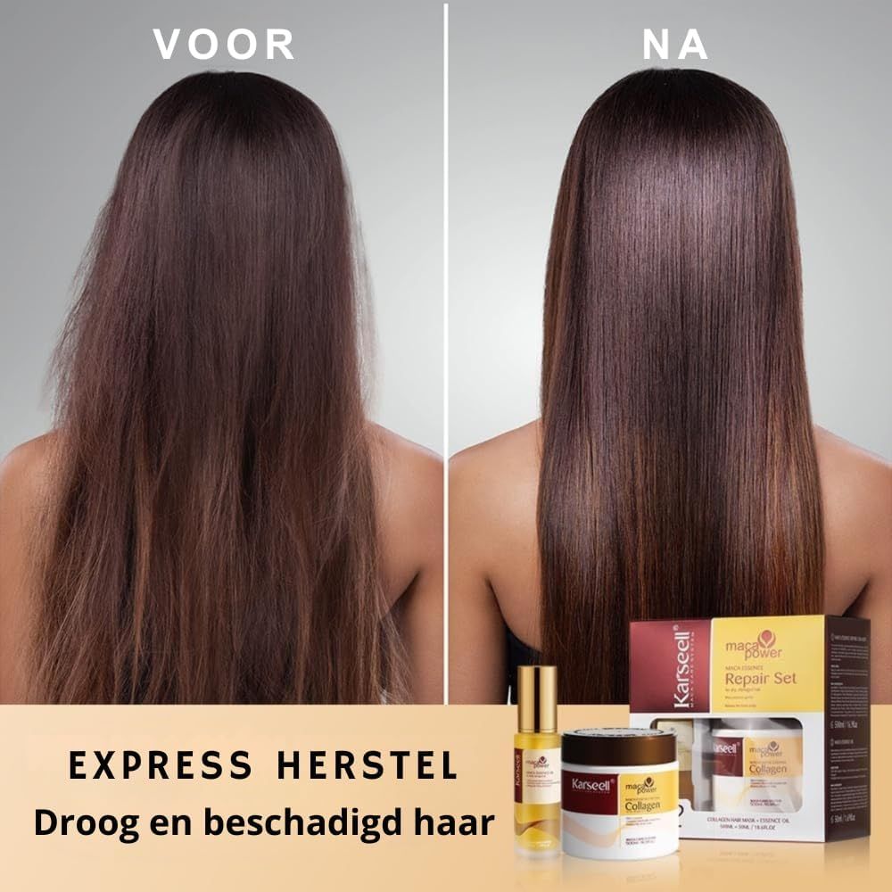 KARSEELL Haarverzorgingsset met Collageen Haarmasker en Arganolie Serum