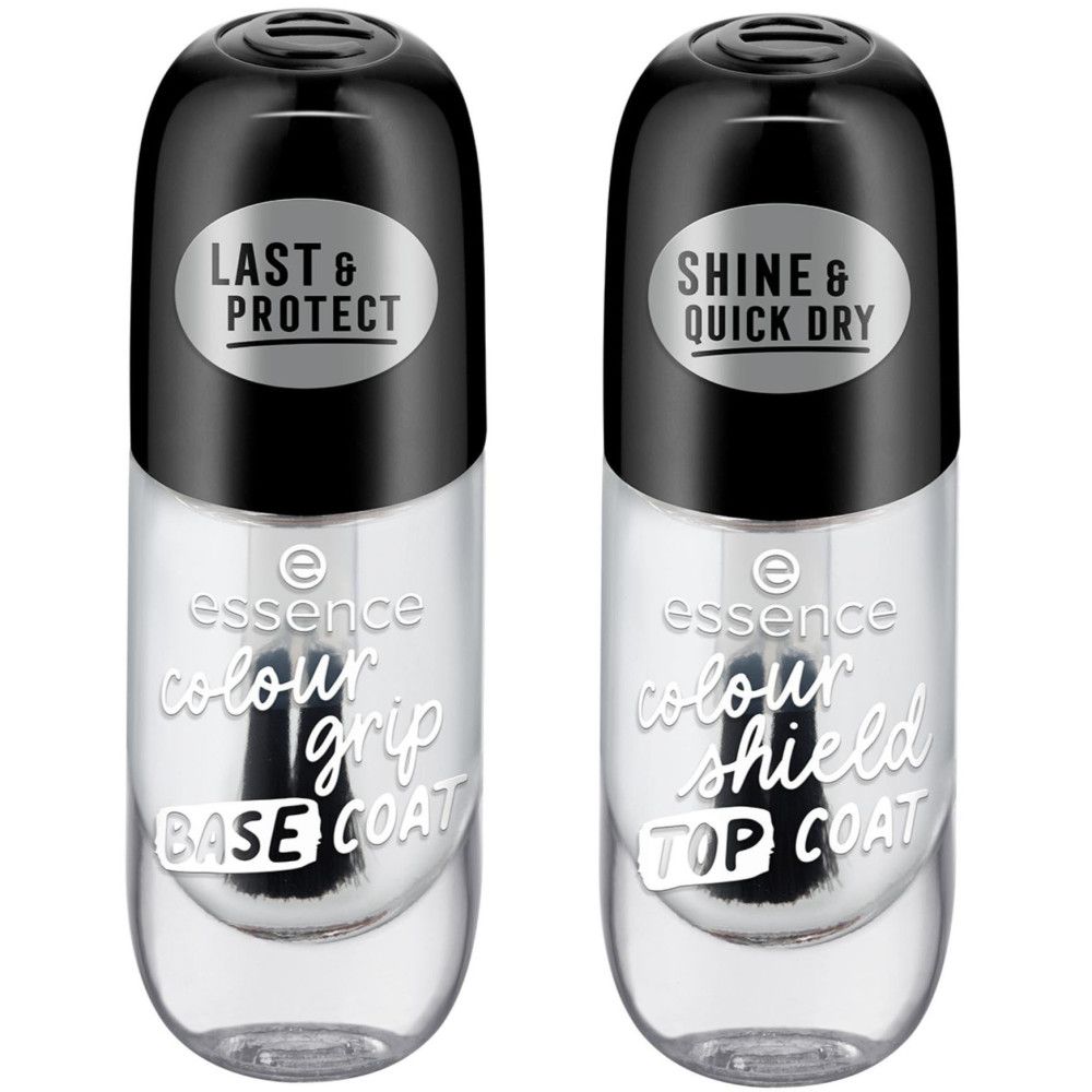 Essence - Set van Colour Grip Base Coat + Colour Shield Top Coat