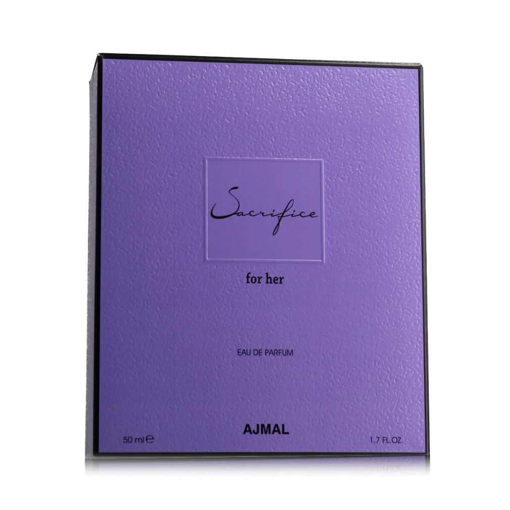 Ajmal Sacrifice for her Eau de Parfum geschenkdoos, paars, 50 ml.
