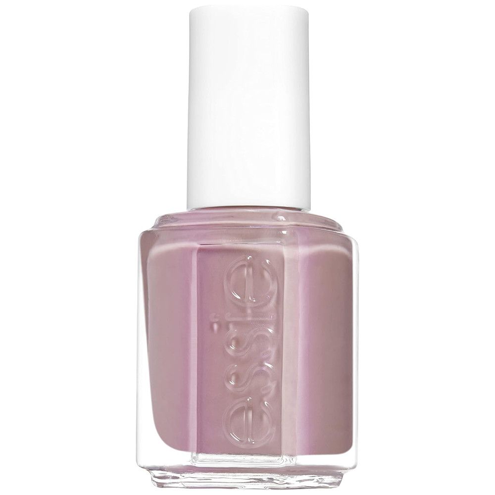 Flacon de vernis à ongles Essie, lilas doux, avec bouchon blanc.