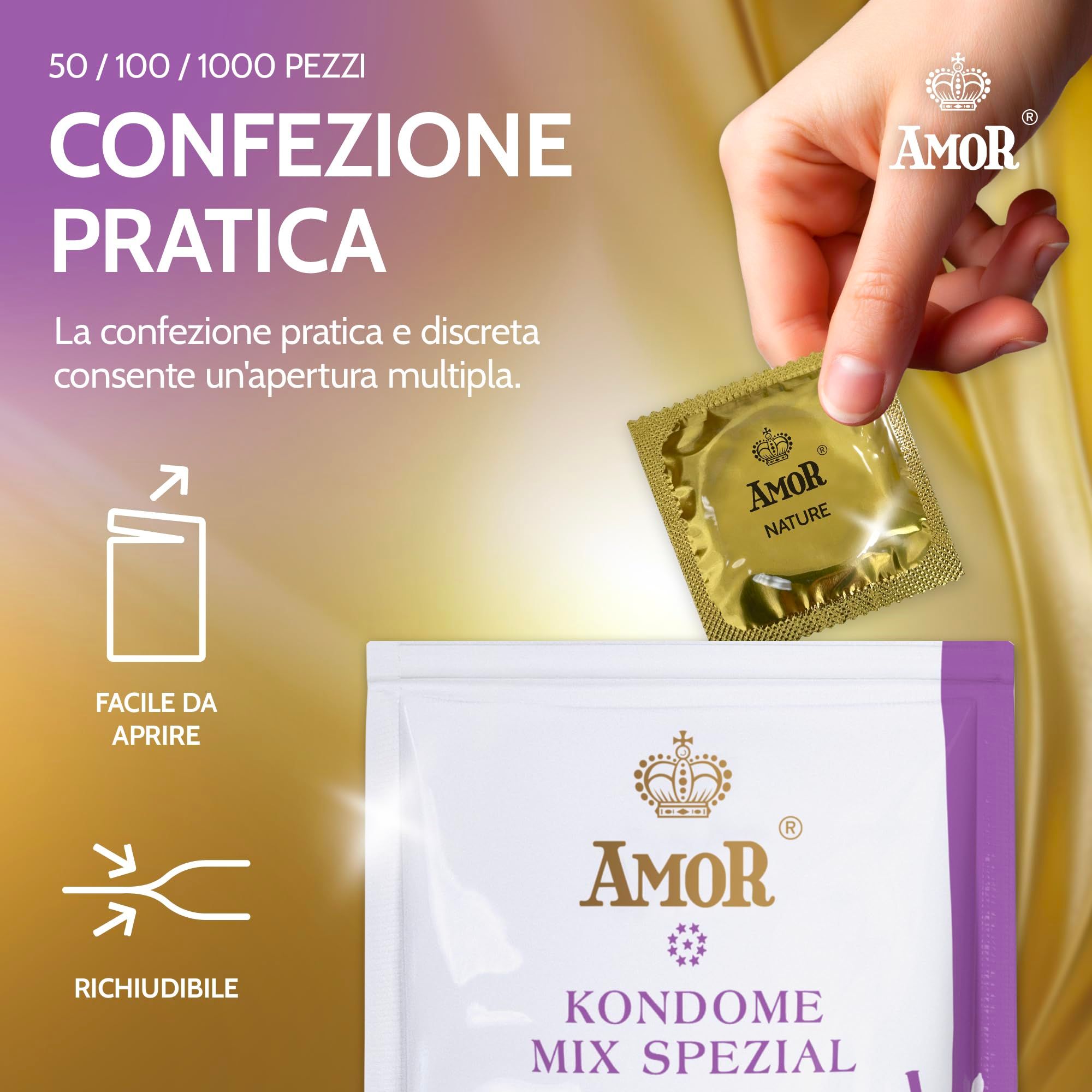 AMOR Mix Special Préservatifs 53mm