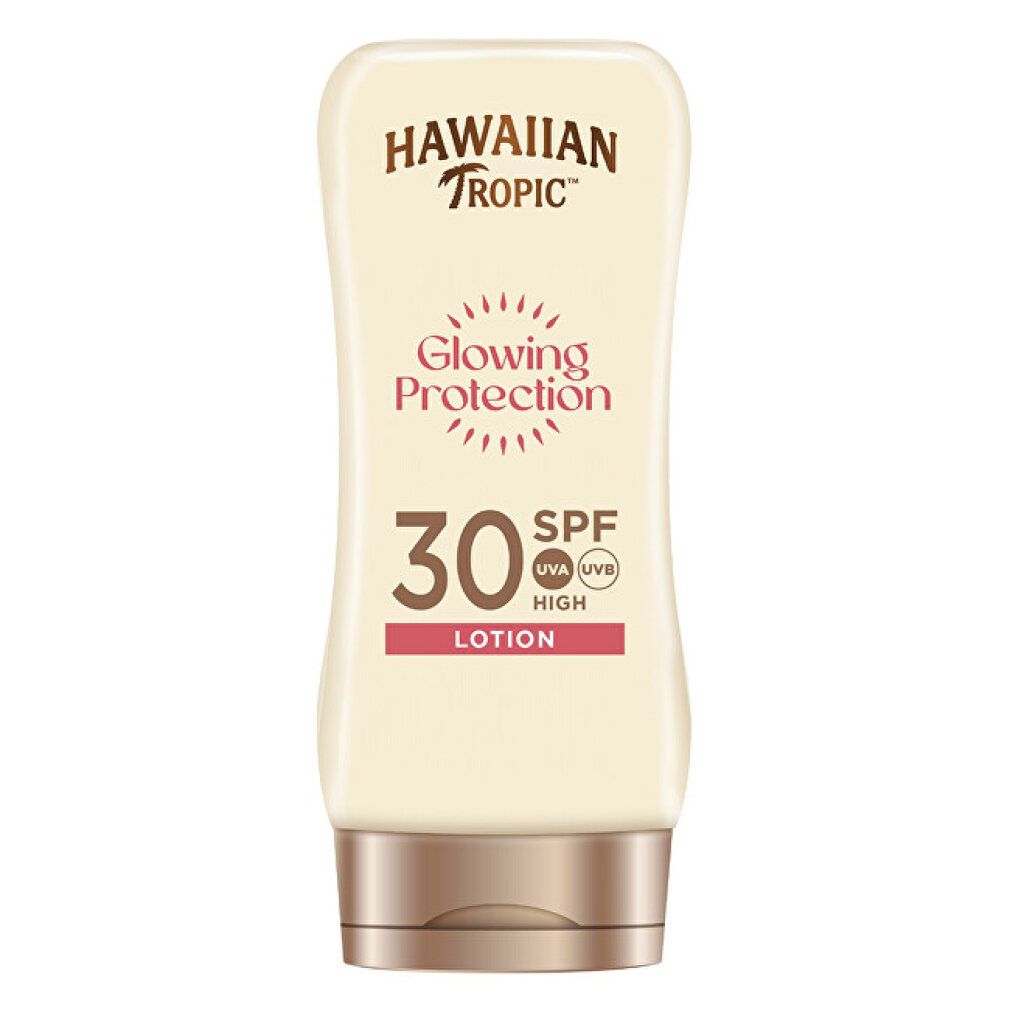 Flacon Hawaiian Tropic Glowing Protection Lotion SPF 30.