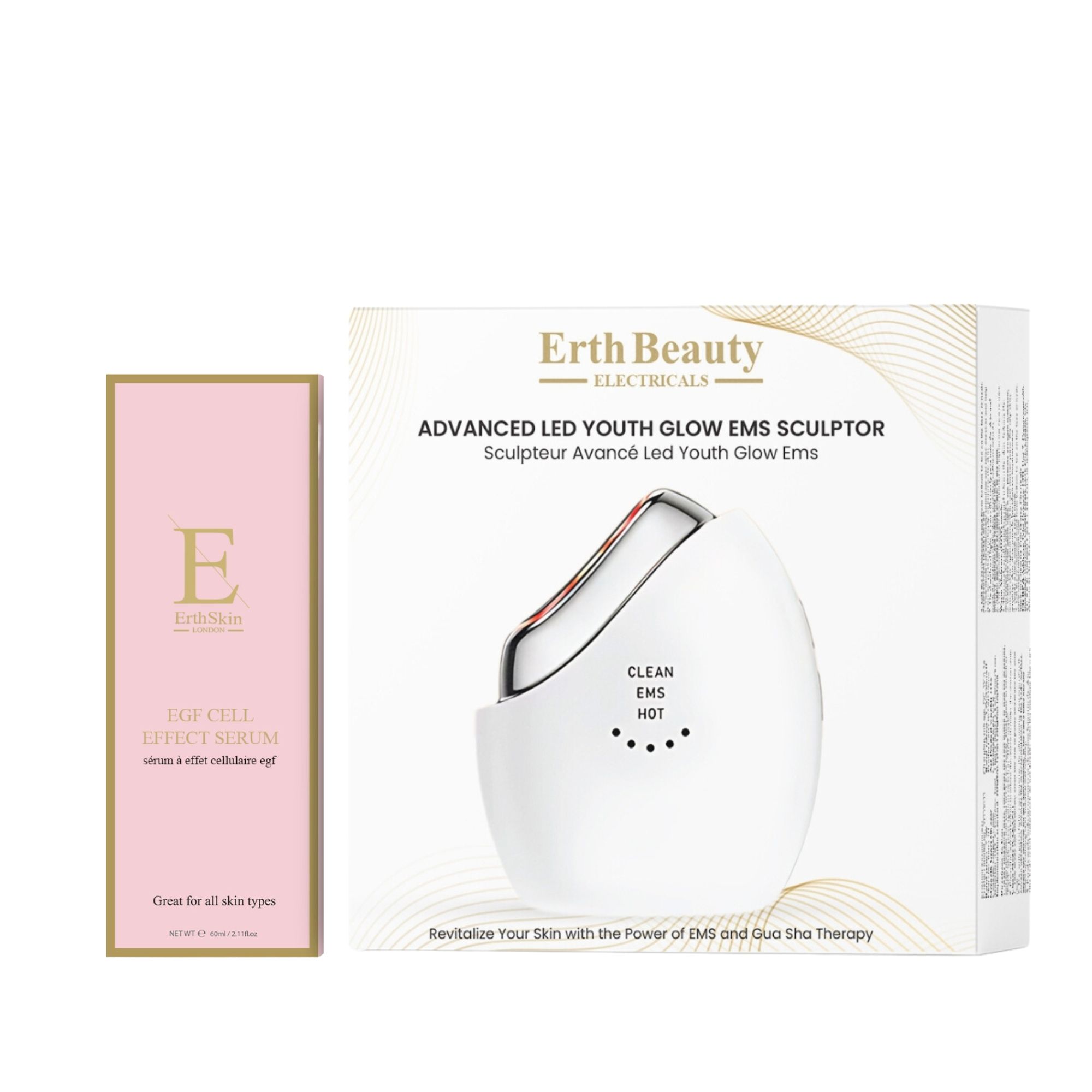 ErthSkin London LED EMS Sculptor Duo Sérum EGF