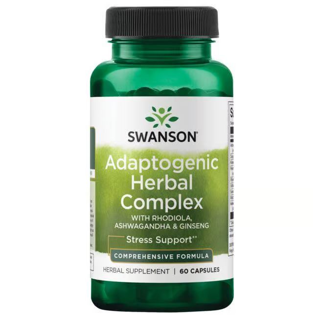 Groene fles met zwarte dop. Wit etiket met productnaam en logo. Bevat 60 capsules.