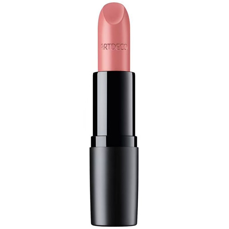 Un rouge à lèvres rose clair dans un boîtier noir marqué "ARTDECO".