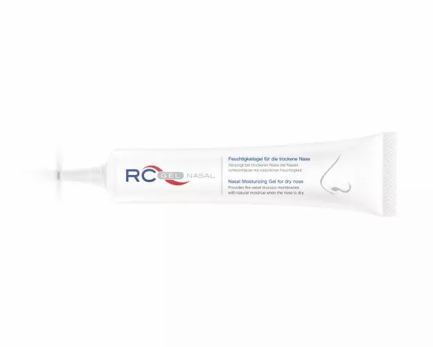 Tube de gel hydratant RC-Gel Nasal avec applicateur pour nez sec.