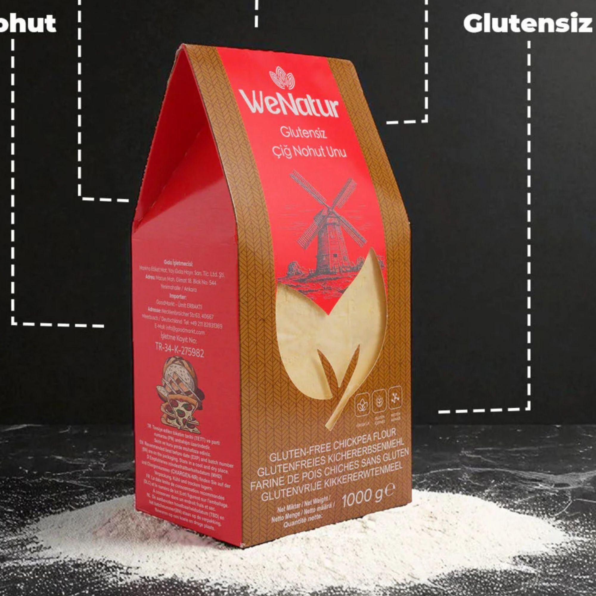 WeNatur Farine de pois chiches sans gluten