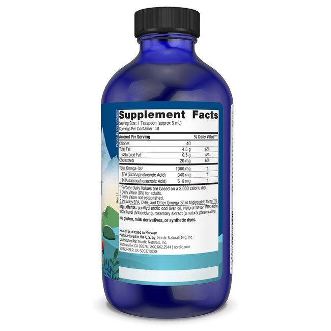 Nordic Naturals Arctische levertraan - aardbeismaak