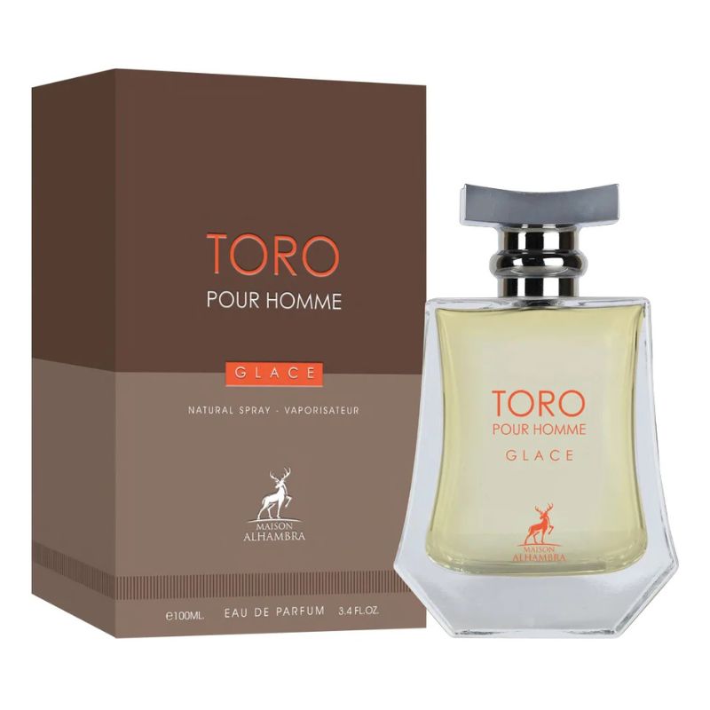 Herenparfum 'Toro Pour Homme Glace' Eau de Parfum 100ml met bijpassende verpakking.