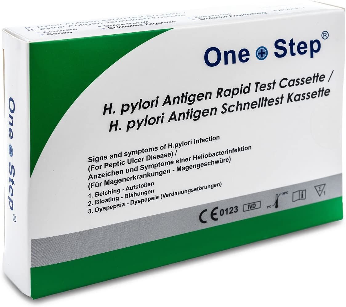 One+Step Test Helicobacter Pylori Bactérie gastrique (Selles) Cassette de test rapide (autotest)