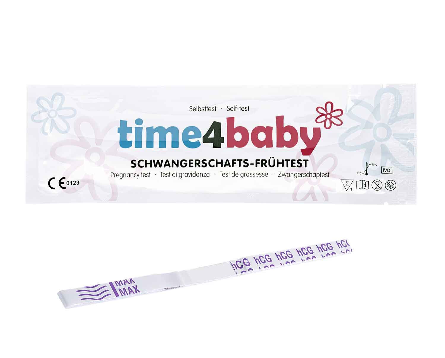 time4baby test de grossesse précoce très sensible 10 miu/ml